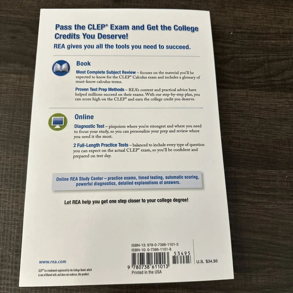 CLEP Calculus Book + Online (CLEP Test Preparation) by Gregory Hill
